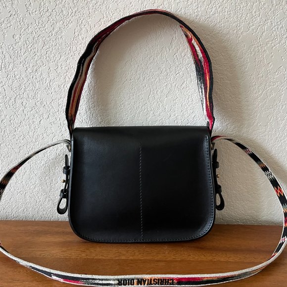 Authentic DIOR Calfskin Black Leather Flapbag Handbag - Picture 7 of 8